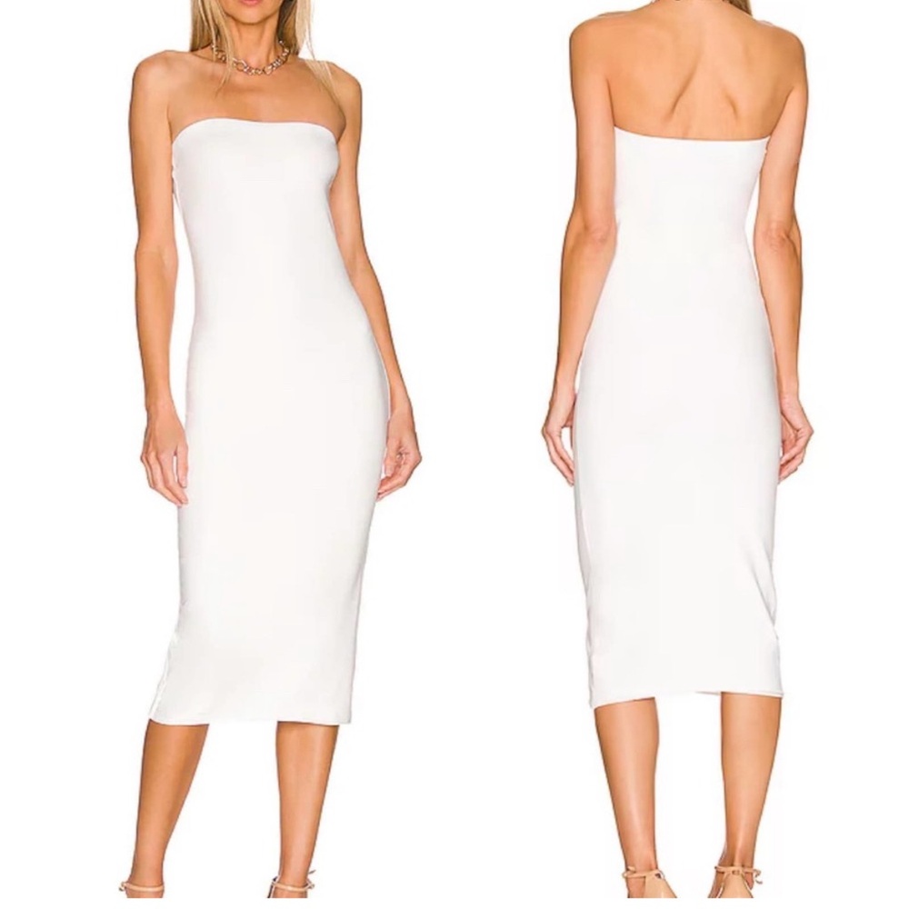 NWT SKIN x Revolve Organic Strapless Midi Dress – Size Large